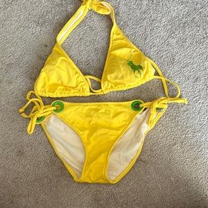 Polo Ralph Lauren Yellow Bikini with Bottoms